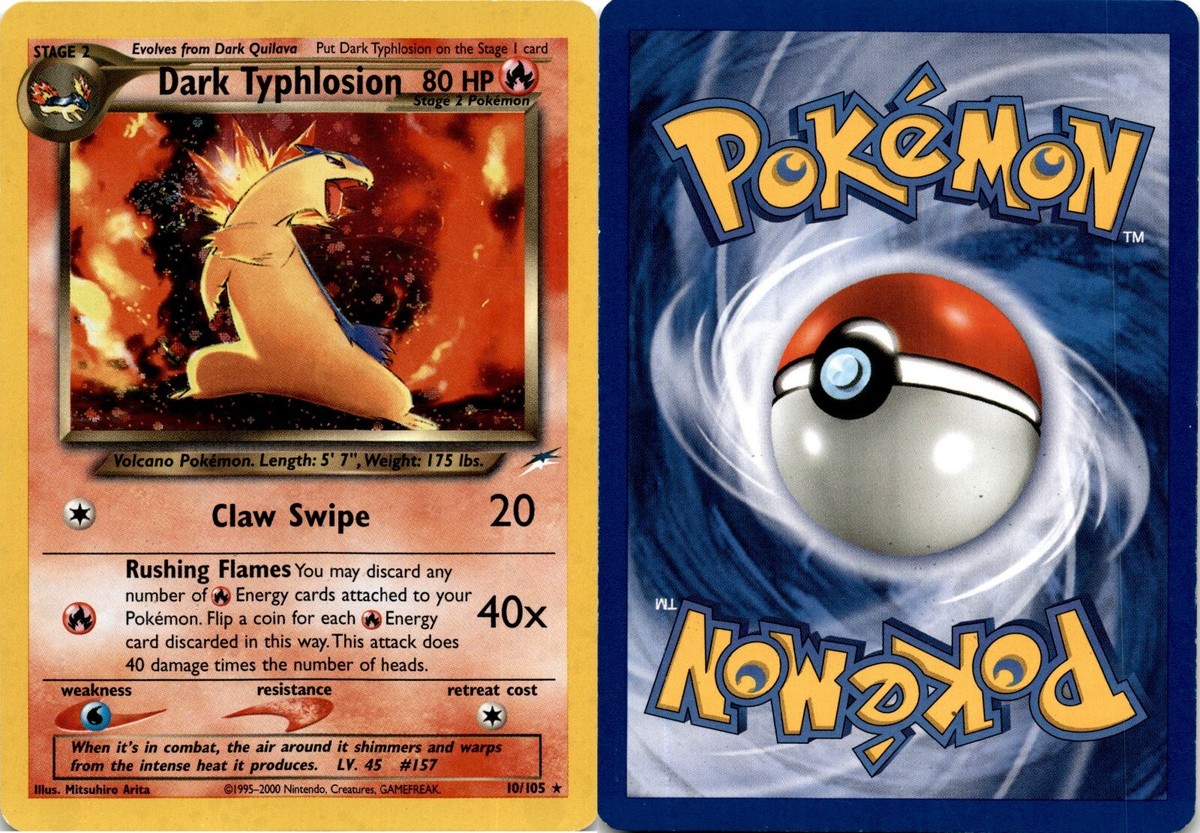 2002 Pokemon, Neo Destiny, #10/105 Dark Typhlosion, Holo Rare | eBay