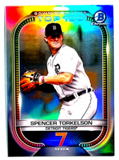 2021 Bowman Baseball #BTP-7 Spencer Torkelson Bowman Scouts Top 100 Refractor