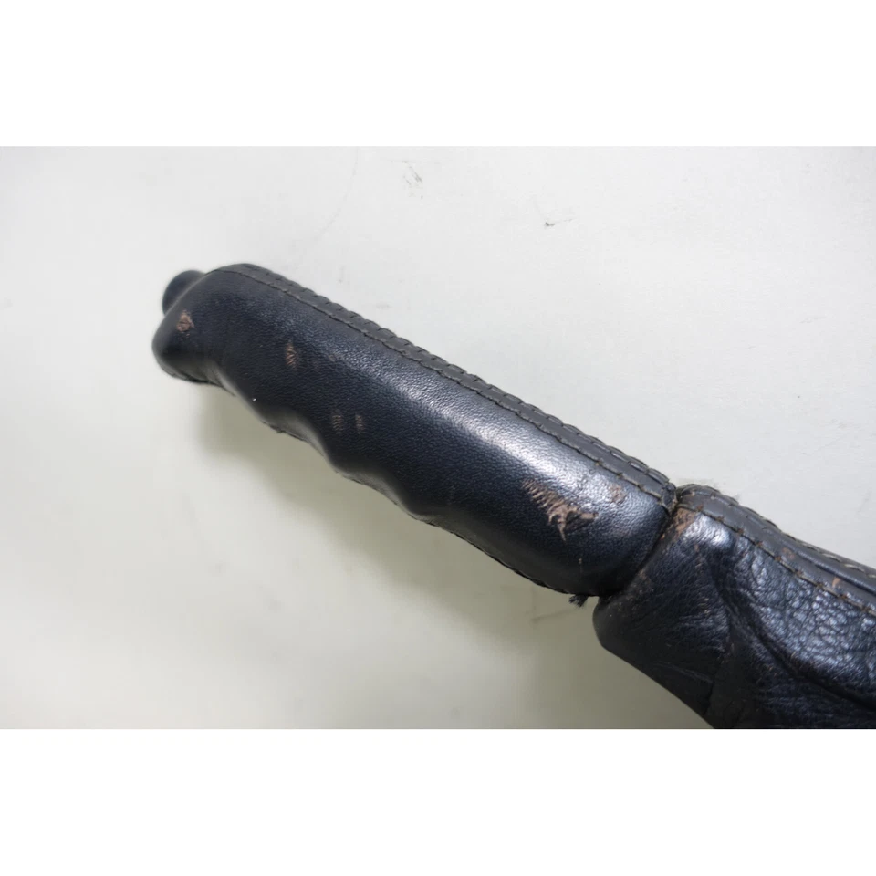 88-95 BMW E32 7-Series E34 alavanca de estacionamento freio de mão de emergência couro preto fabricante de equipamento original - Imagem 3 de 4