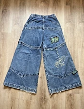 JNCO Jeans Hangin' 30X30 VERY RARE ORIGINAL VINTAGE Wide Leg 1990s Y2K