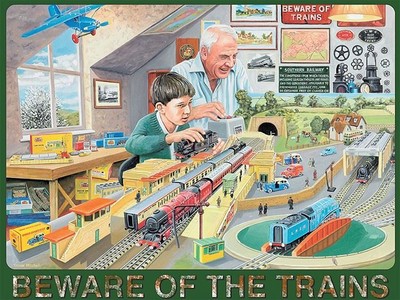 wall train set