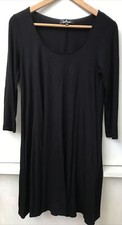 Lulus 3/4 Sleeve Swing Stretch Short Little Black Dress Womens Size S