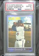 2019 Topps Heritage Purple Refractor Rookie THC-504 Vladimir Guerrero Jr. PSA 10