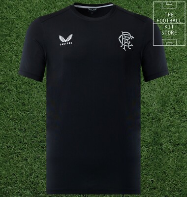 Castore Rangers Reise T-Shirt Herren - Rangers FC T-Shirt schwarz - alle Größen