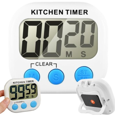 Kurzzeitmesser Küchentimer Küchenwecker Stoppuhr mit Magnet Eieruhr Digital