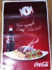 COCA-COLA SIGN - BANNER (60x90) "Every meal was like coca-cola" FROM TURKEY