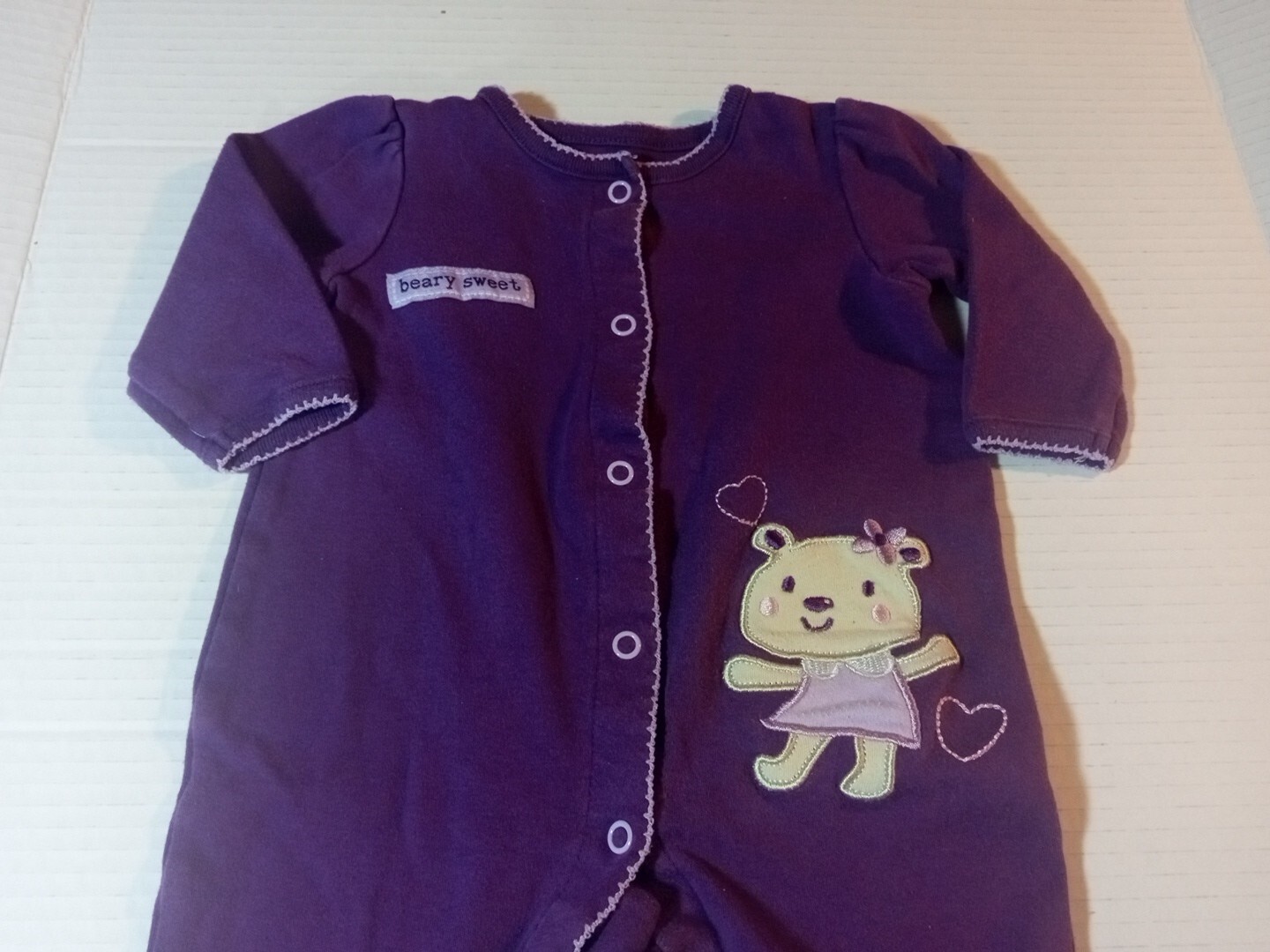 Baby Girl 36 Months Cotton Footed Sleeper Lot Bundle Of 5. NWOT & EUC