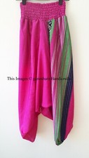 Lot of Indian Vintage Silk Sari Handmade Boho Harem Trousers Women Gypsy Pants