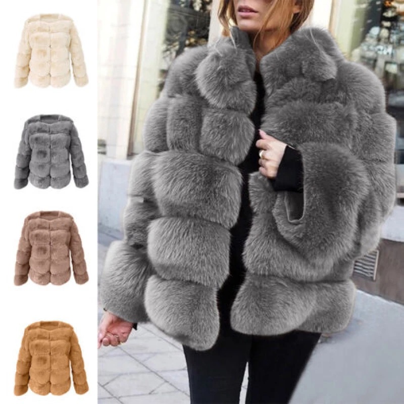 Fluffy grey shop jacket