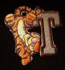 Disney Tigger with a T Embroidered Iron On Patch