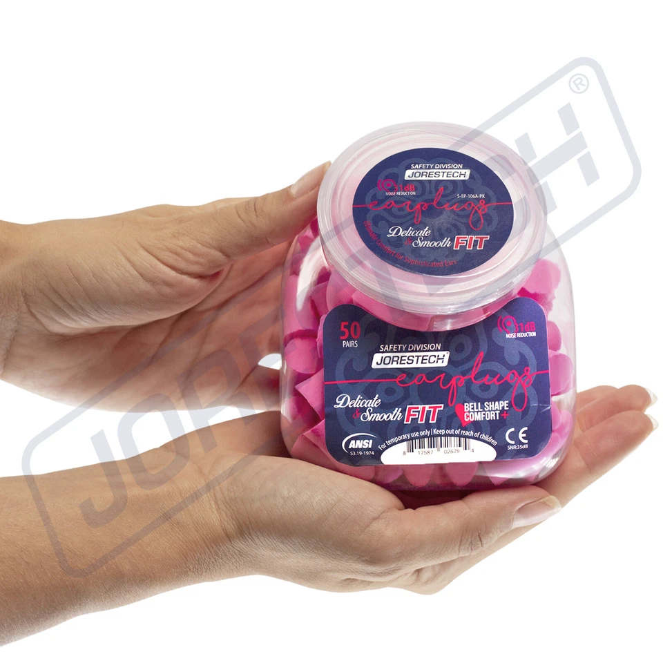 EarPlugs 50 Pair Pink Soft Foam Individually NRR 31DB Sleep Travel Noise - Image 2 of 4