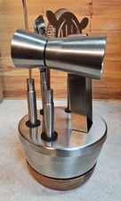 OGGI Six Piece Stainless Steel & Wood Bar Tool Set