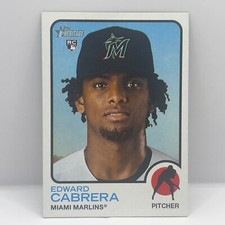 2022 Topps Heritage High Number Baseball Edward Cabrera Base #657 Miami Marlins