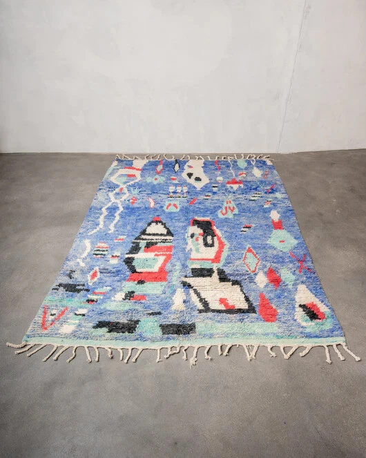 Vintage Berber moroccan Rug - Image 2 of 4