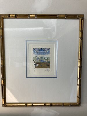 Isabelle Brent Limited Edition Vintage Gold Leaf Dust Ege Signed # Print 139/750