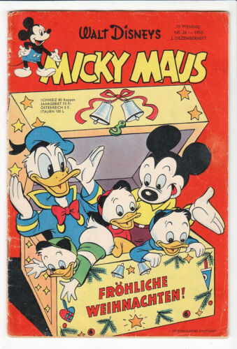 Micky Maus 1956 Nr. 26 altes Original Heft in guten Zustand ! - Bild 1 von 6