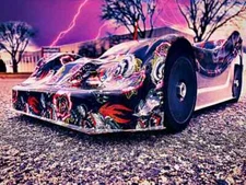 Delta Plastik N147s- Dome 1/8 Scale GT RC Car Body TRAXXAS SLASH HOBAO VTE