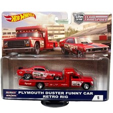 Hot Wheels Team Transport 5 Plymouth Duster Funny Car Retro Rig Mongoose 2019 Hot Wheels Team Transport 5 Plymouth Duster Funny Car Retro Rig Mongoose 2019