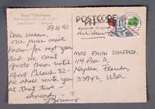 MayfairStamps Netherlands 1981 Hotel Wiechmann Amsterdam to Naples FL Post Card