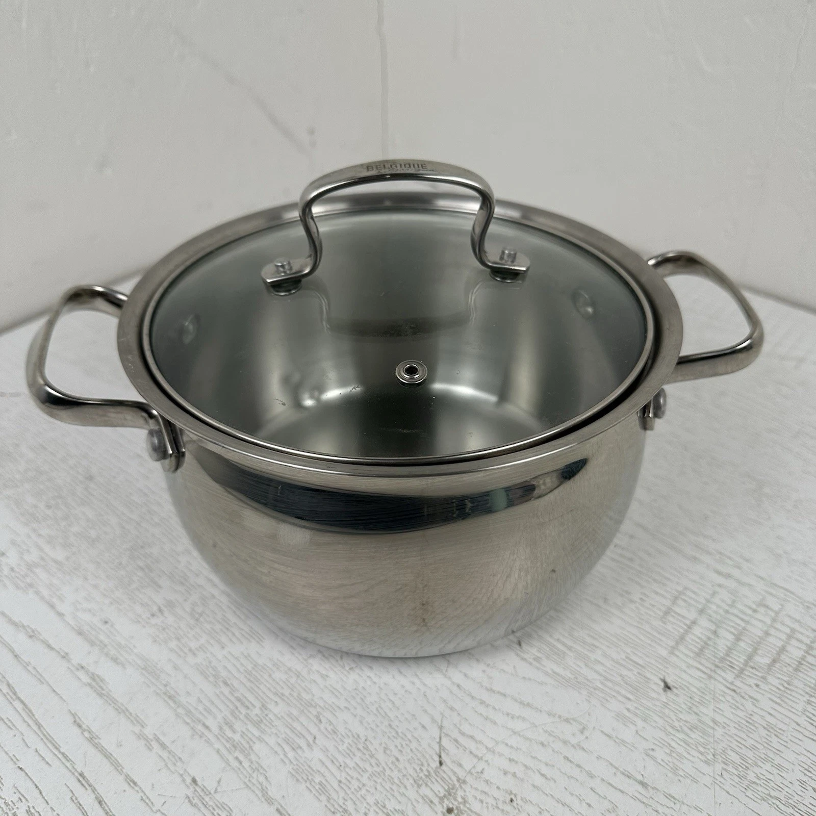 Belgique Tools Of The Trade Classique 3 Qt Stock Pot With Vented Glass Lid
Opens in a new window or