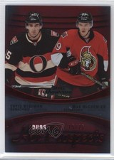 2015-16 Upper Deck Fleer Showcase Red Glow 15/25 Chris Wideman Max McCormick 0c3