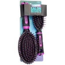 6 Pack Conair Salon Results Cushion Brush Hair Brush, 2 Ct