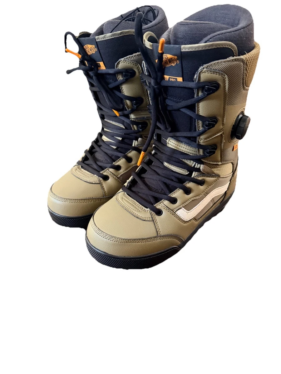 Vans Invado Pro Snowboard Boots Black/Olive Men's Size 11 New With