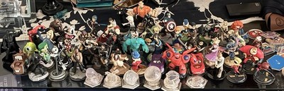 Disney InfinityFigure Lot Bundle Disney Pixar Marvel 50+Figures&games and portal