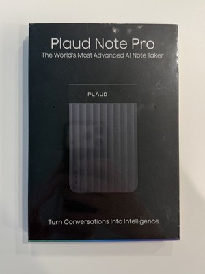 Plaude Note Pro AI Note Taker and Bonus Generic Case - Unopened and New