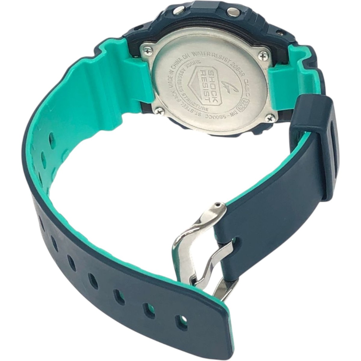 CASIO G-SHOCK DW-5600CC Silver Navy Blue Digital Resin Stainless