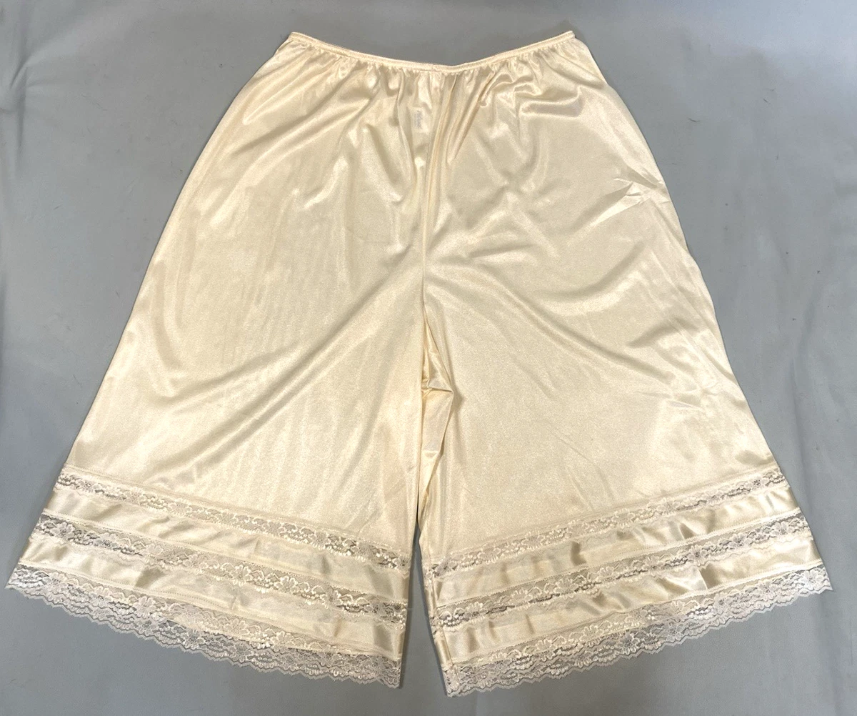 Vtg Wonder Maid Women Ivory Nightgown Chemise Slip La