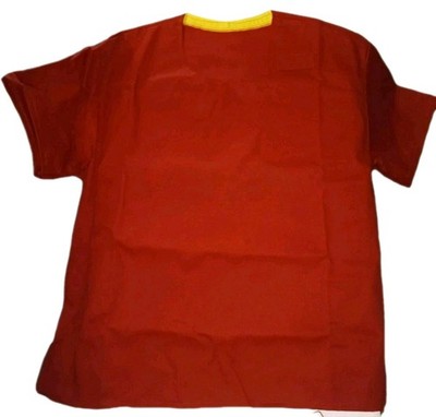 New Inmate 3XL Jail Jumpsuit Prison Convict Scrubs Uniform TOP. Men. Red. Unisex