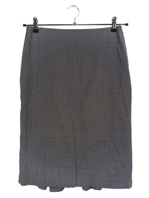 ESCADA High Waist Rock Damen Rock Gr. DE 36 hellgrau Business-Look