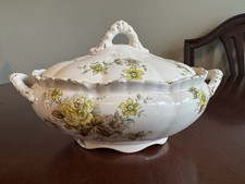 Vintage Keeling and Co Losol Ware Floral   Tureen with Lid