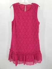 Pre-Owned Trina Turk Pink Size 12 Knee Length Sleeveless Dress
