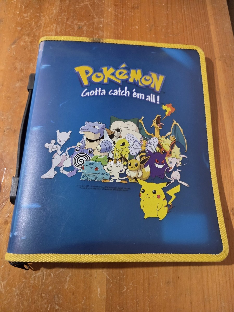 The Pokemon Weekly カードアルバム 1999 Pokemon Blockbuster 3 Ring Zip Binder Card Holder RARE for