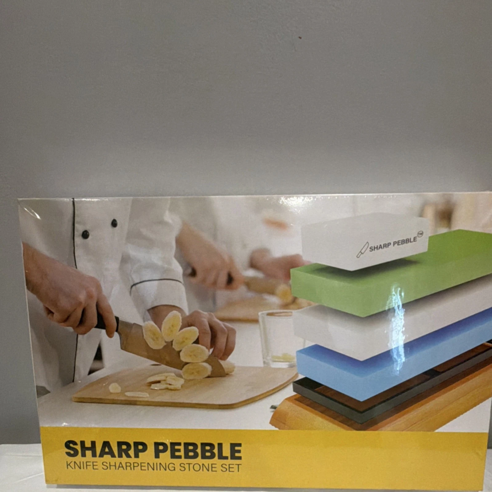 Sharp Pebble Knife Sharpening Stone Set 400/1000 6000 Fast Cutting Large Size