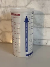 PAMPERED CHEF Slide Adjustable Wet / Dry MEASURING CUP 2 Cup Push Tube #2225