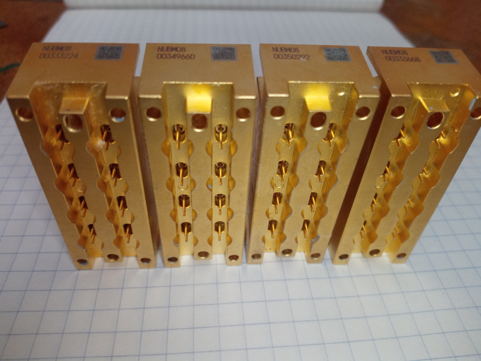 1 Bank of Nichia NUBM08 Laser Diodes - Up to 5W 450nm Blue - Total of 8