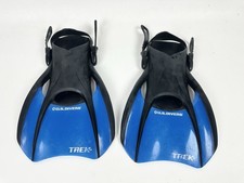 Aqualung Trek Sport Blue Snorkeling Fins by U.S. Divers - Size M
