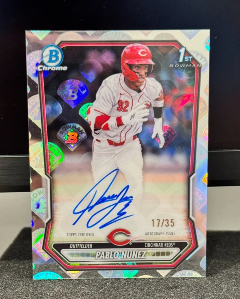 Bowman Cincinnati Reds Baseball Autographed Sports Trading Cards