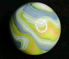 .74" Lavender Multi-Color Jabo " Premium " Swirl NM Ltd Edt. Glass Toy Marble