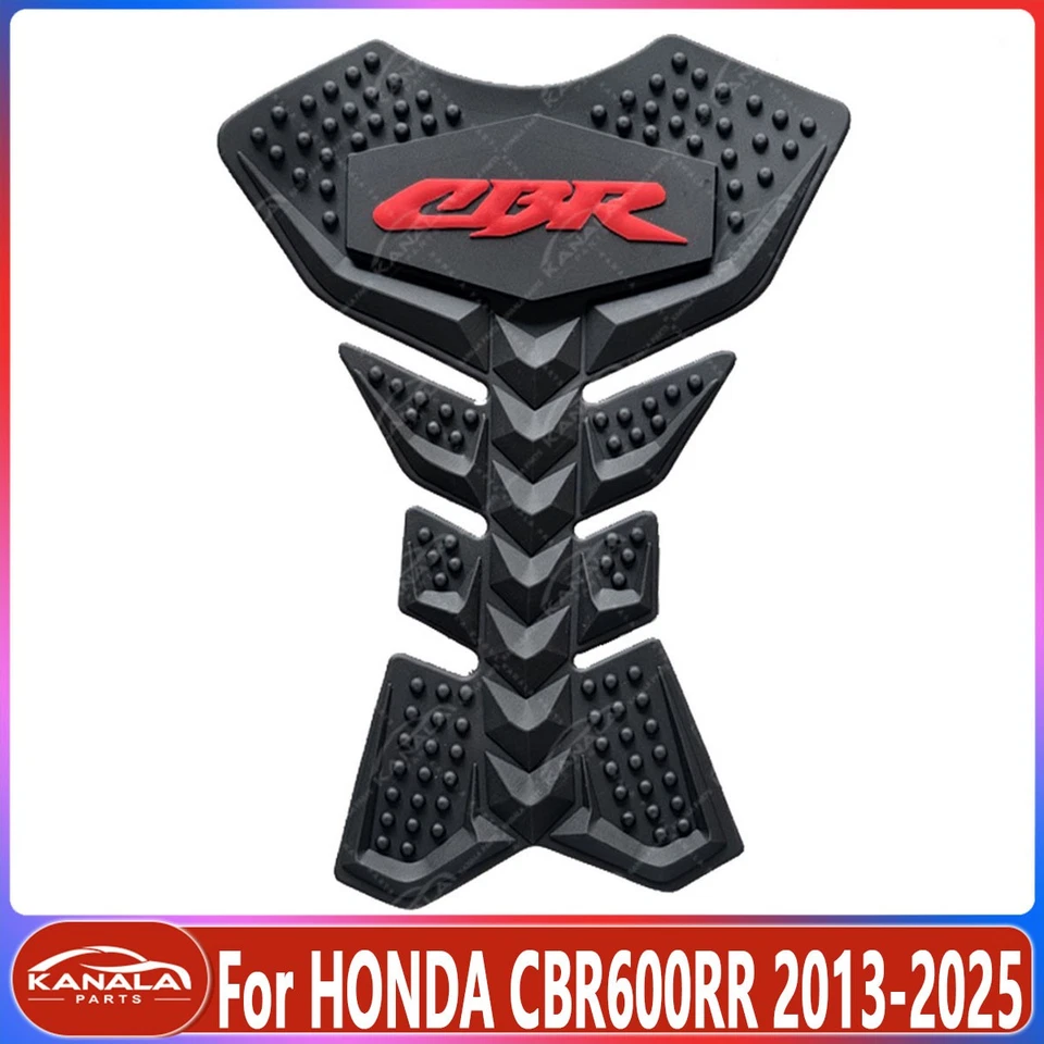 For HONDA CBR600RR 2013-2025 3D Tank Traction Pad Side Gas Knee Grip Protector Foto 2 de 3