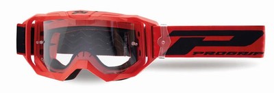 PRO GRIP PZ3300TR-411 BRILLE VISION GO RED MATT/CLEAR MASKE 3300