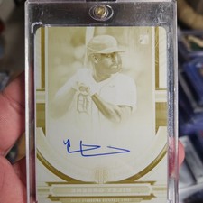 2023 Topps Tribute Autograph Yellow Printing Plate Riley Green RC 1/1
