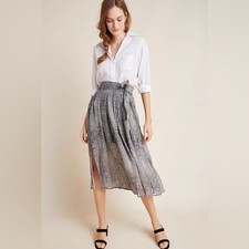 Anthropologie Maeve Annette Midi Skirt Size 6