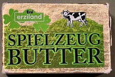 ERZI 17090 BUTTER für Spielküche/ Kaufladen - Holz in Metallpapier - 3,1x4,6x1,2
