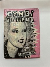 Vintage 1985 TOPPS CYNDY LAUPER 3 Glossy Cards 3 Stickers - 1 Stick Of Fresh : 