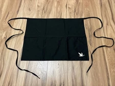Wawa Waist Apron With 3 Pockets Black Embroidered Goose Logo - NWOT