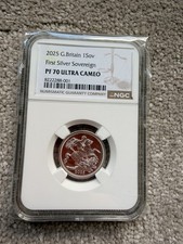 2025 Great Britain £1 Silver Sovereign Proof PF70 Ultra Cameo - TOP POP
